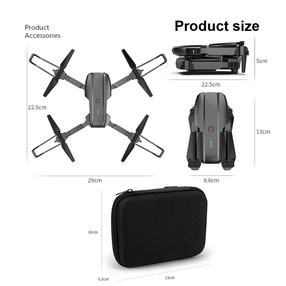 4K GPS Drone X Pro with HD Dual Camera WiFi FPV Foldable RC - DigitalBliss