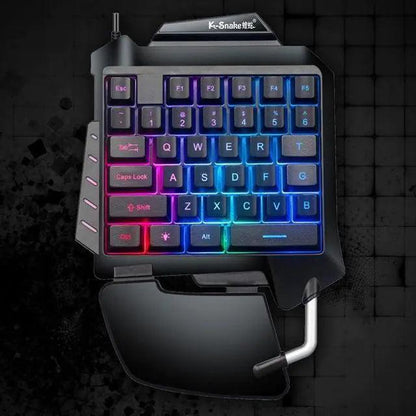 One-Hand Gaming Keyboard - DigitalBliss