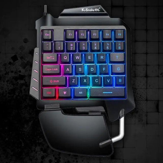 One-Hand Gaming Keyboard - DigitalBliss