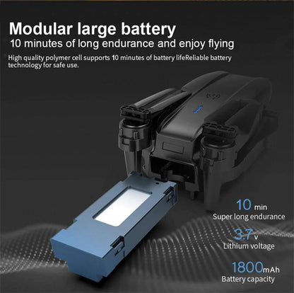 4K GPS Drone X Pro with HD Dual Camera WiFi FPV Foldable RC - DigitalBliss