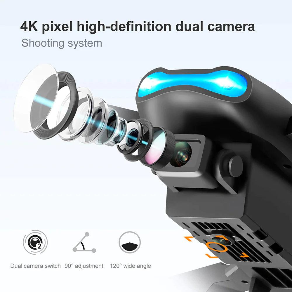 4K GPS Drone X Pro with HD Dual Camera WiFi FPV Foldable RC - DigitalBliss