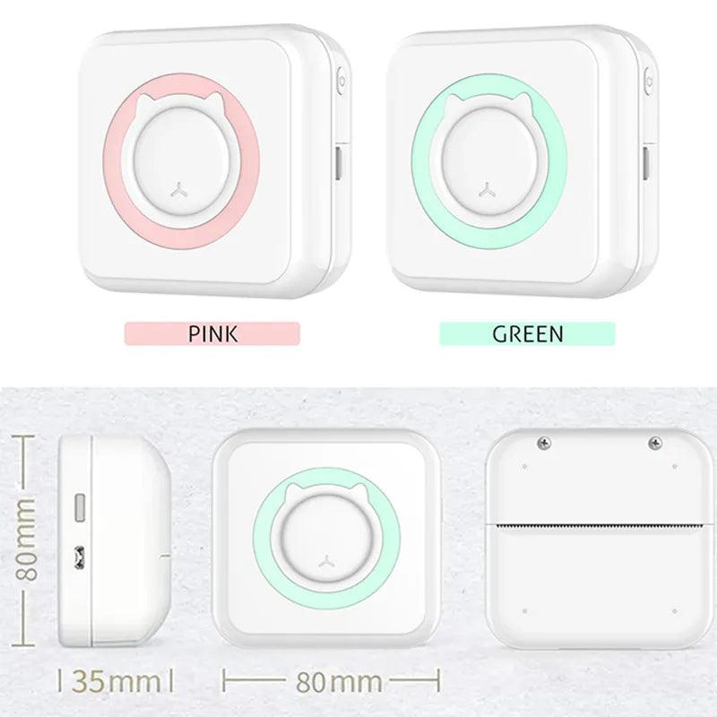 Portable Wireless Printer with 6 Rolls - DigitalBliss