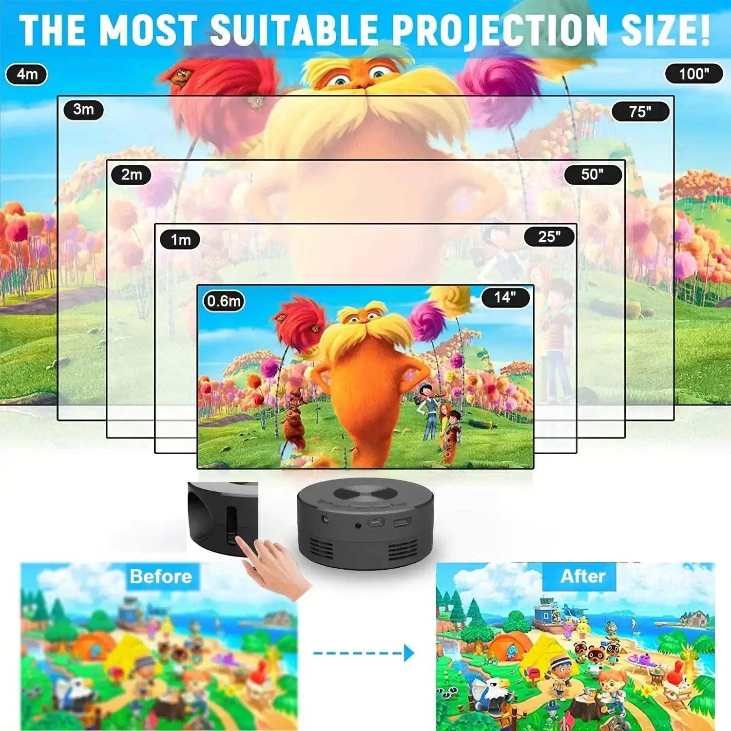 Mini Portable Smartphone Projector - DigitalBliss