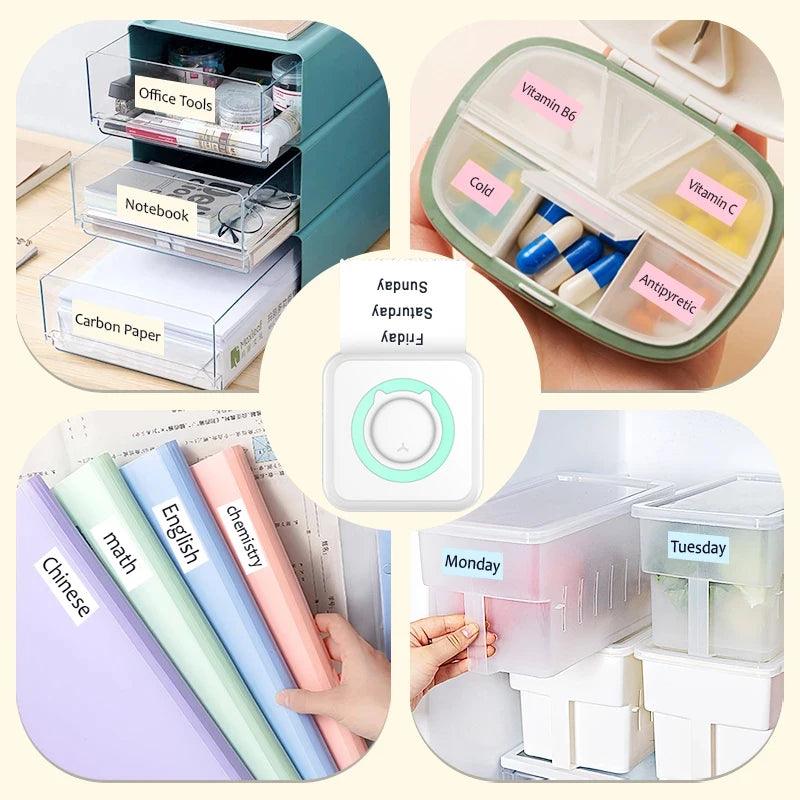 Portable Wireless Printer with 6 Rolls - DigitalBliss