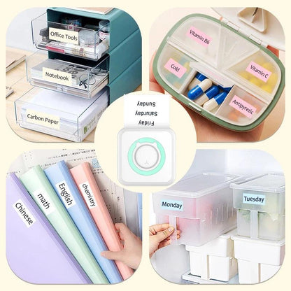 Portable Wireless Printer with 6 Rolls - DigitalBliss