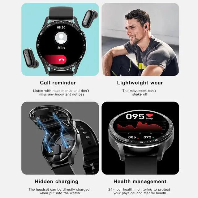 Smart Watch with Headphones - DigitalBliss
