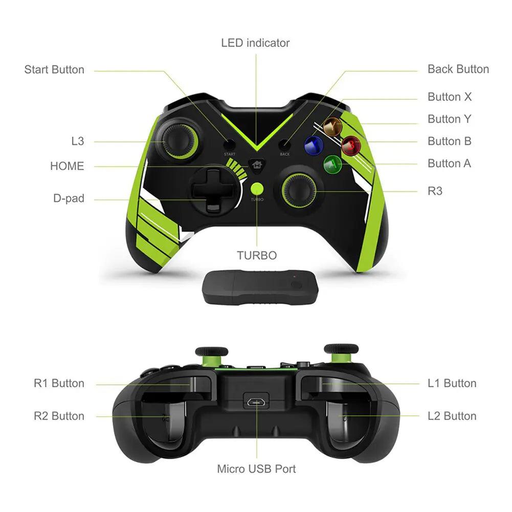Wireless Dual Vibration Game Handle - DigitalBliss